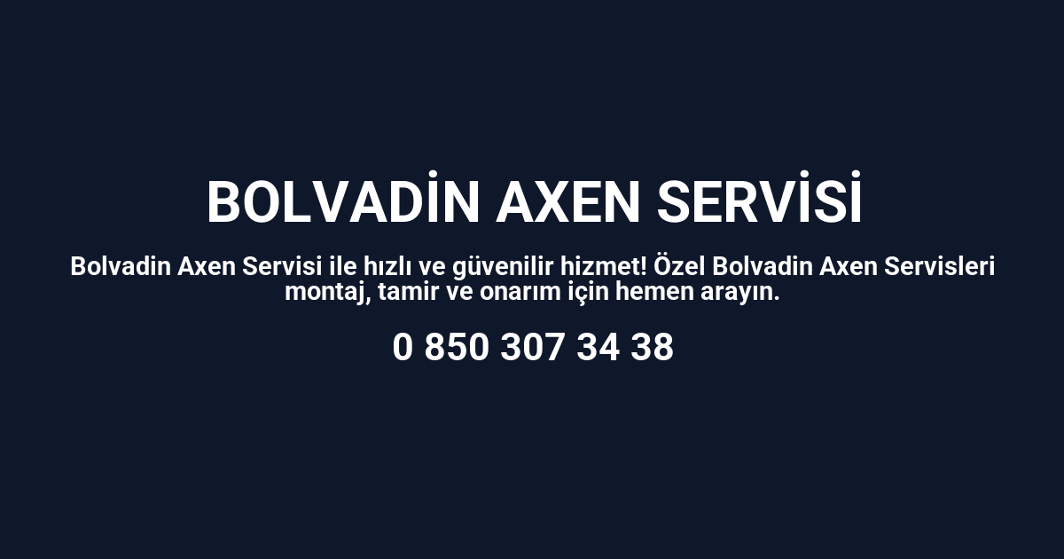 Bolvadin Axen Servisi